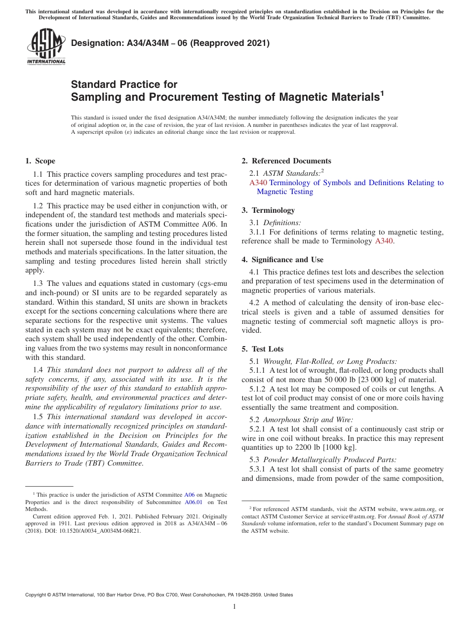 ASTM A34-06(R2021).pdf_第1页