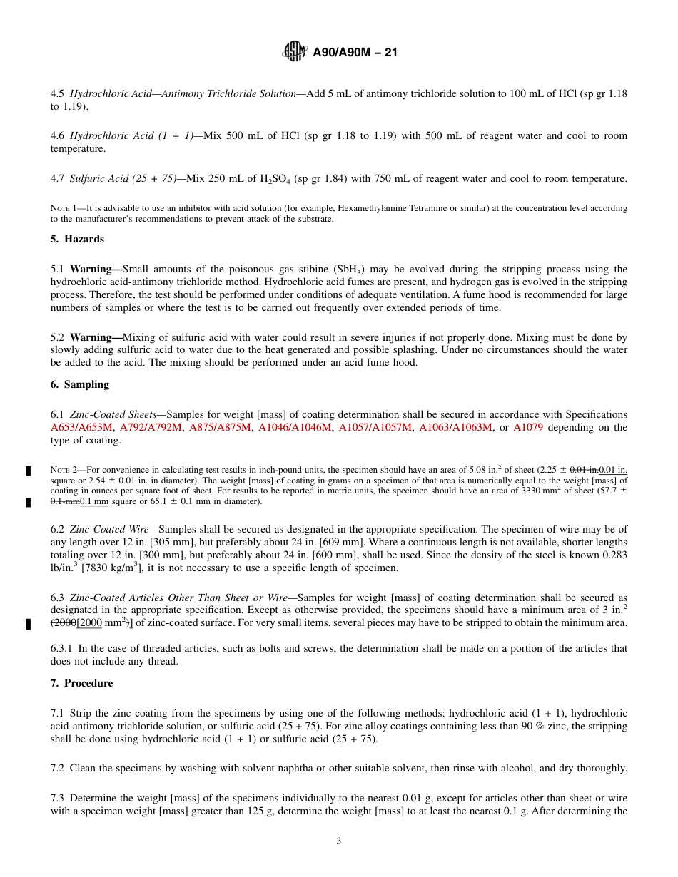ASTM A90-21 REDLINE.pdf_第3页