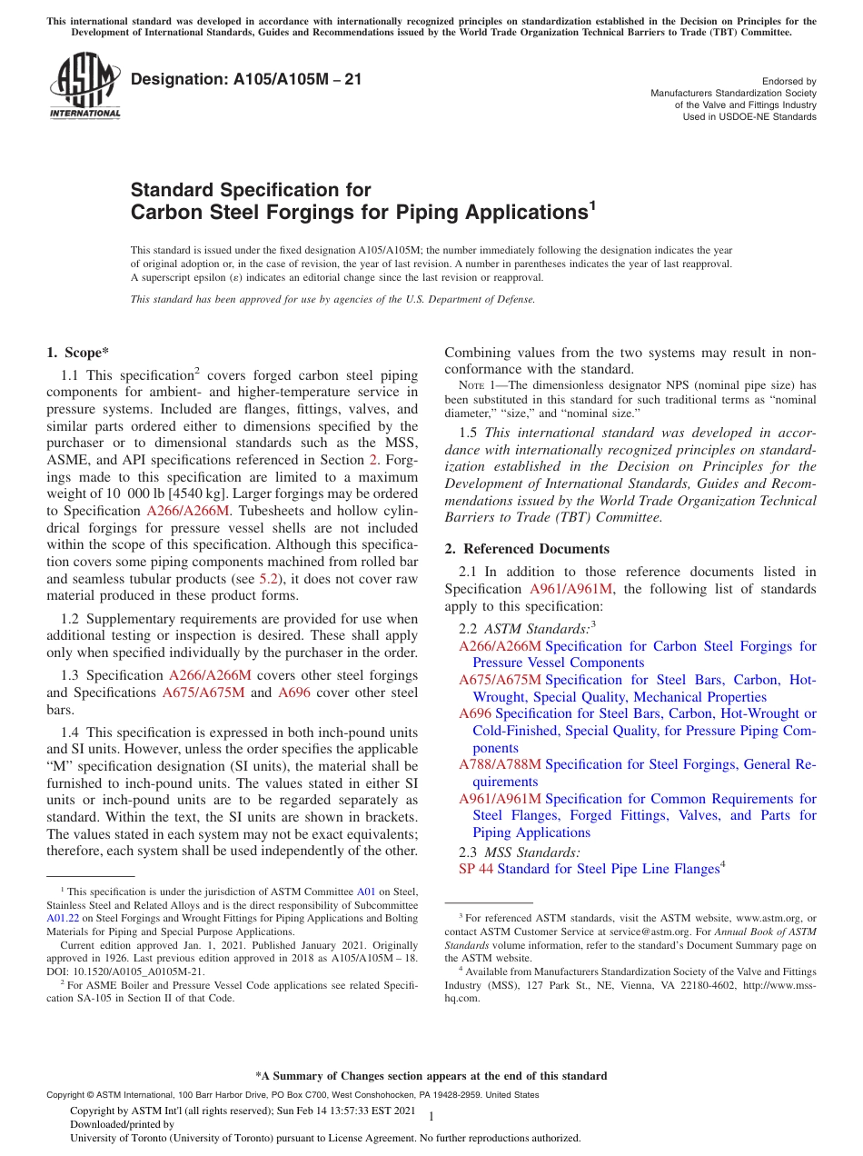 ASTM A105-21.pdf_第1页