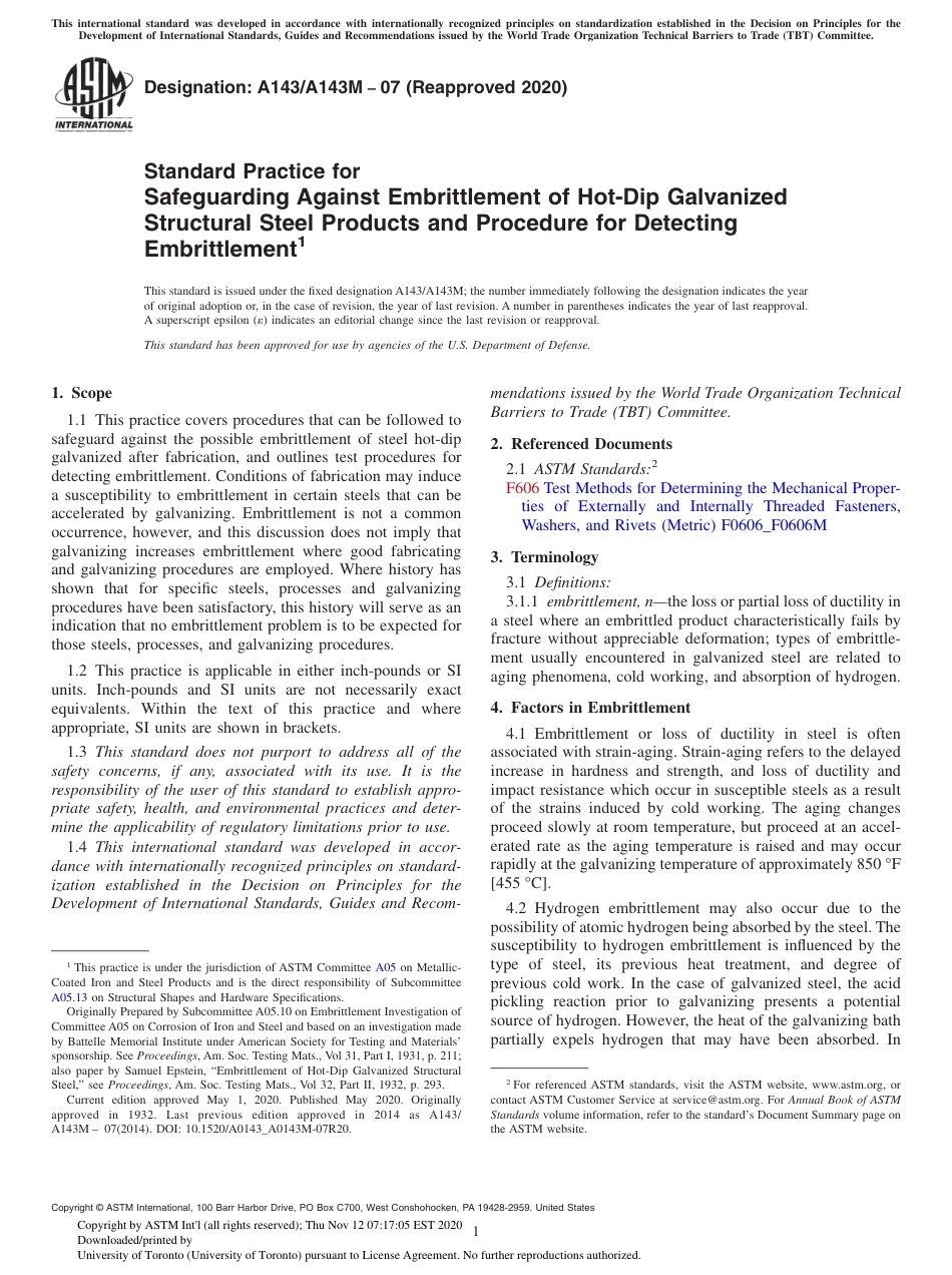ASTM A143-07(R2020).pdf_第1页