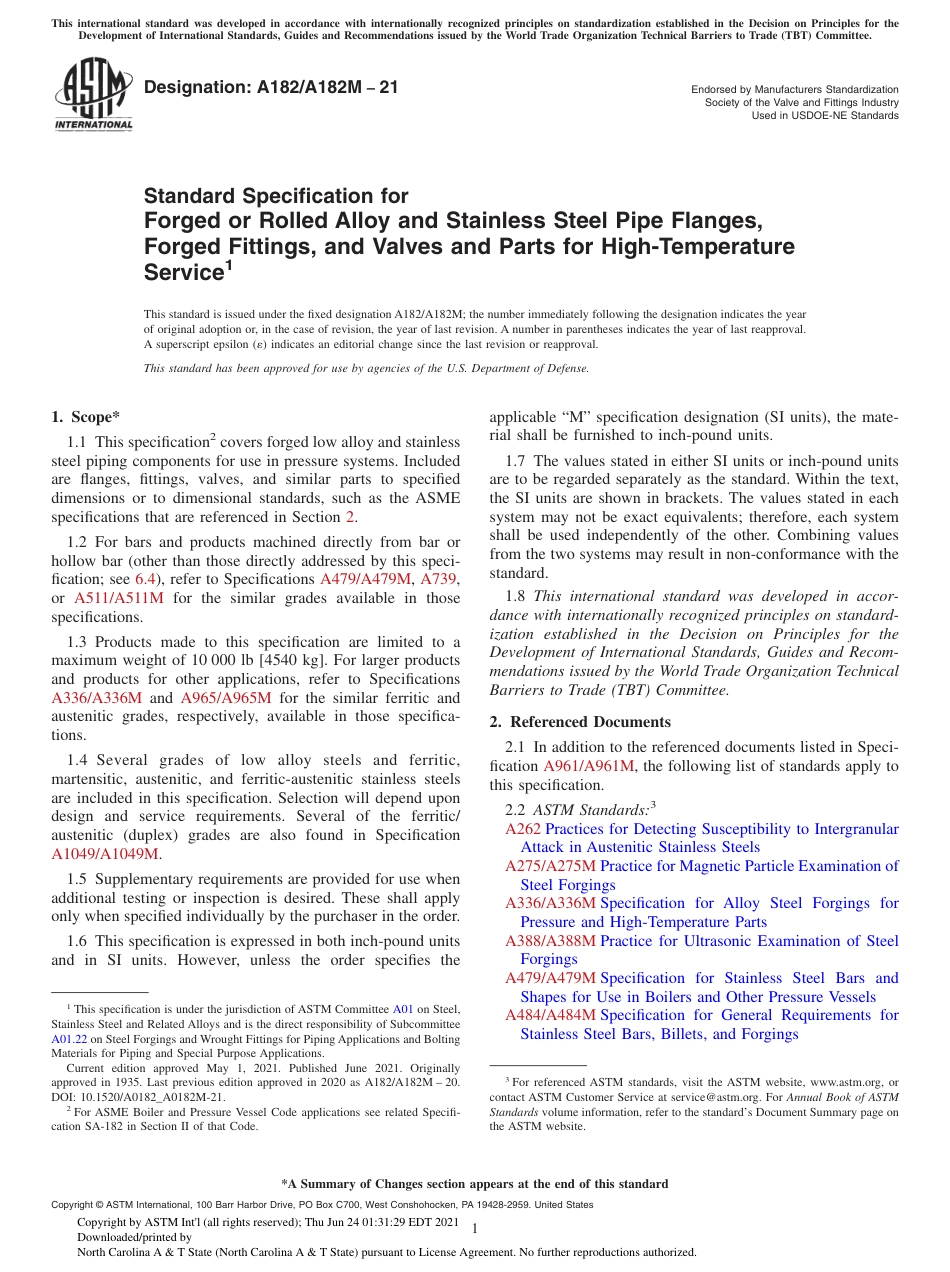 ASTM A182-21.pdf_第1页