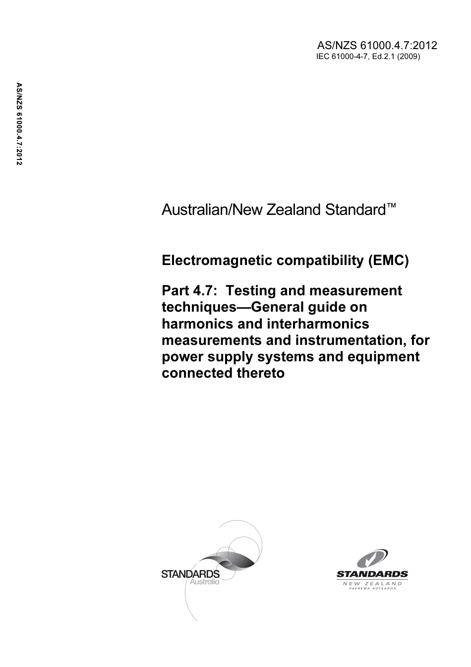 AS NZS 61000.4.7-2012.pdf_第1页