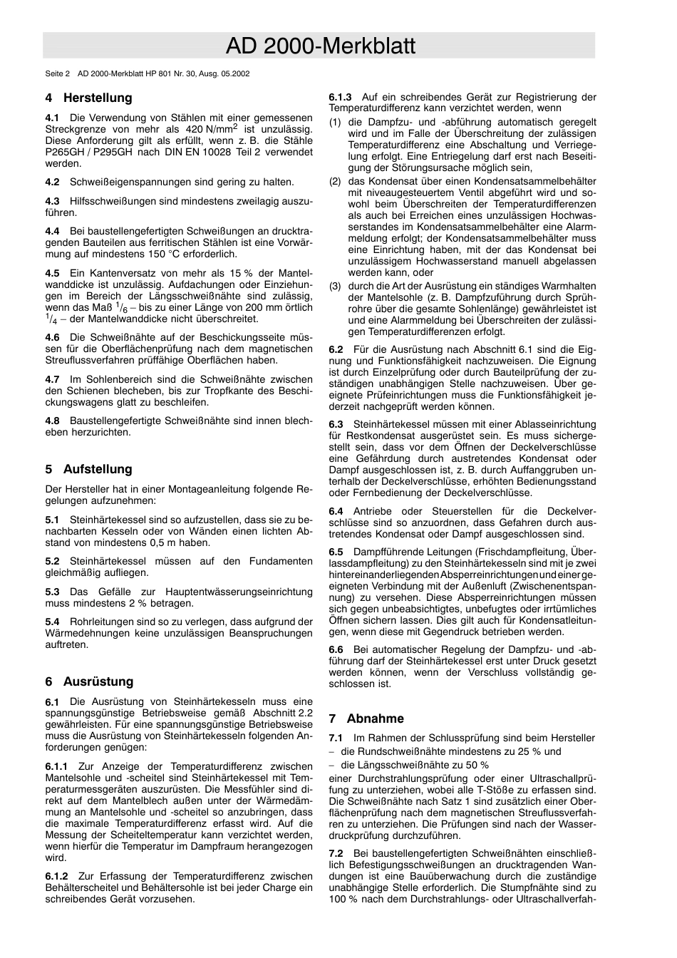 AD 2000-Merkblatt HP 801 Nr. 30 (2002-05) (D).pdf_第2页