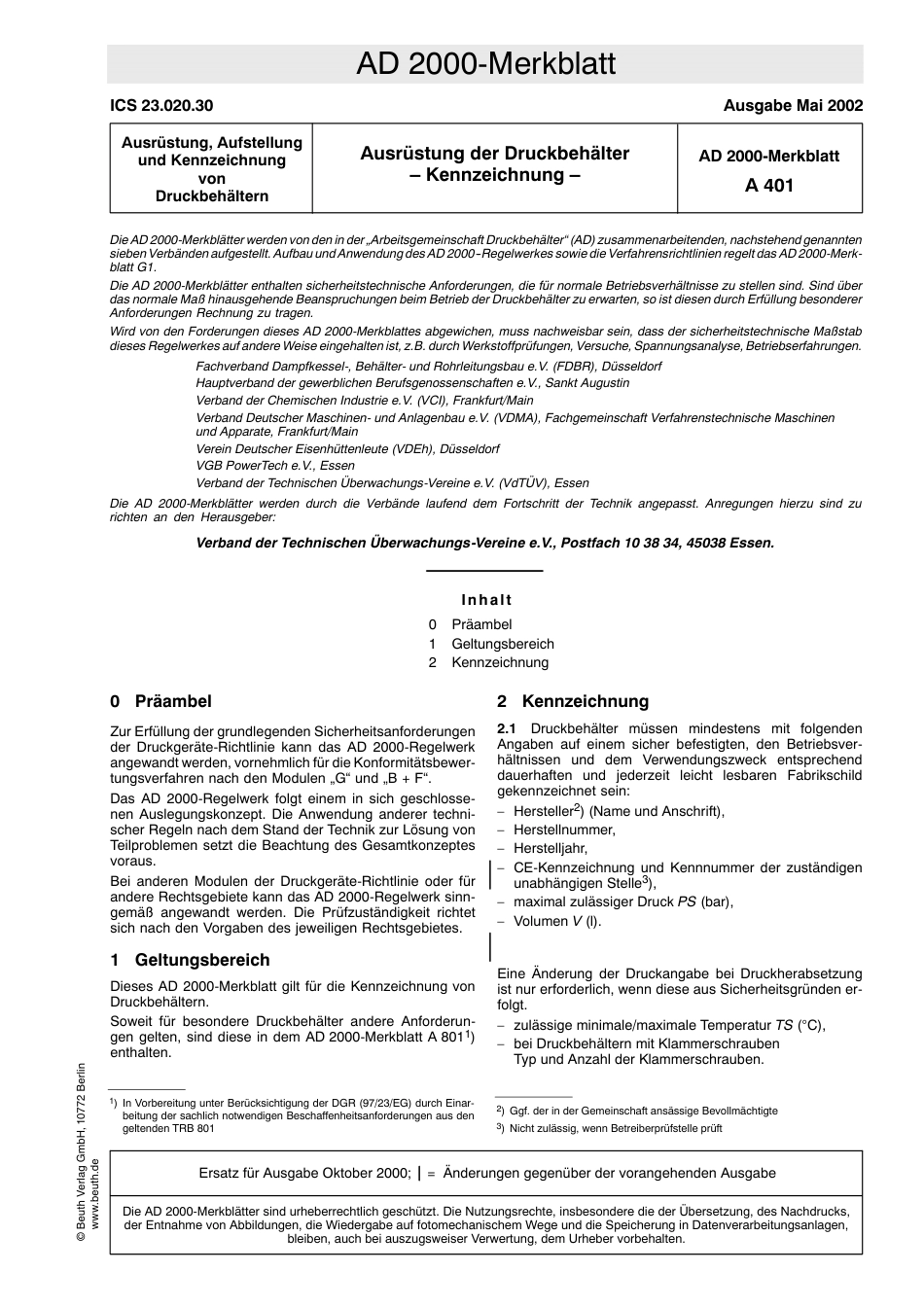 AD 2000-Merkblatt A 401 (2002-05) (D).pdf_第1页