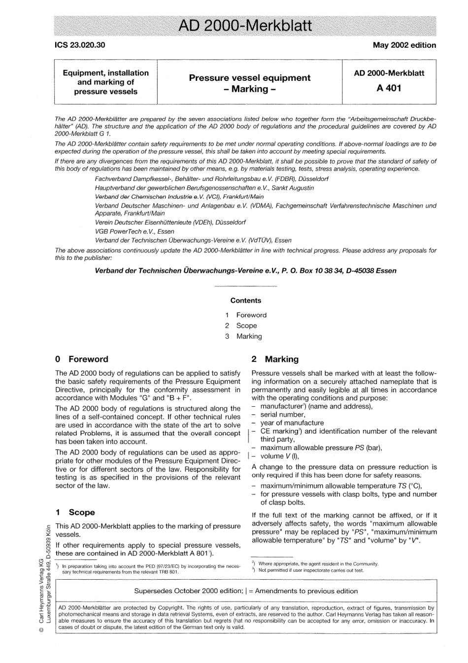 AD 2000-Merkblatt A 401 English vom 05-2002.pdf_第1页