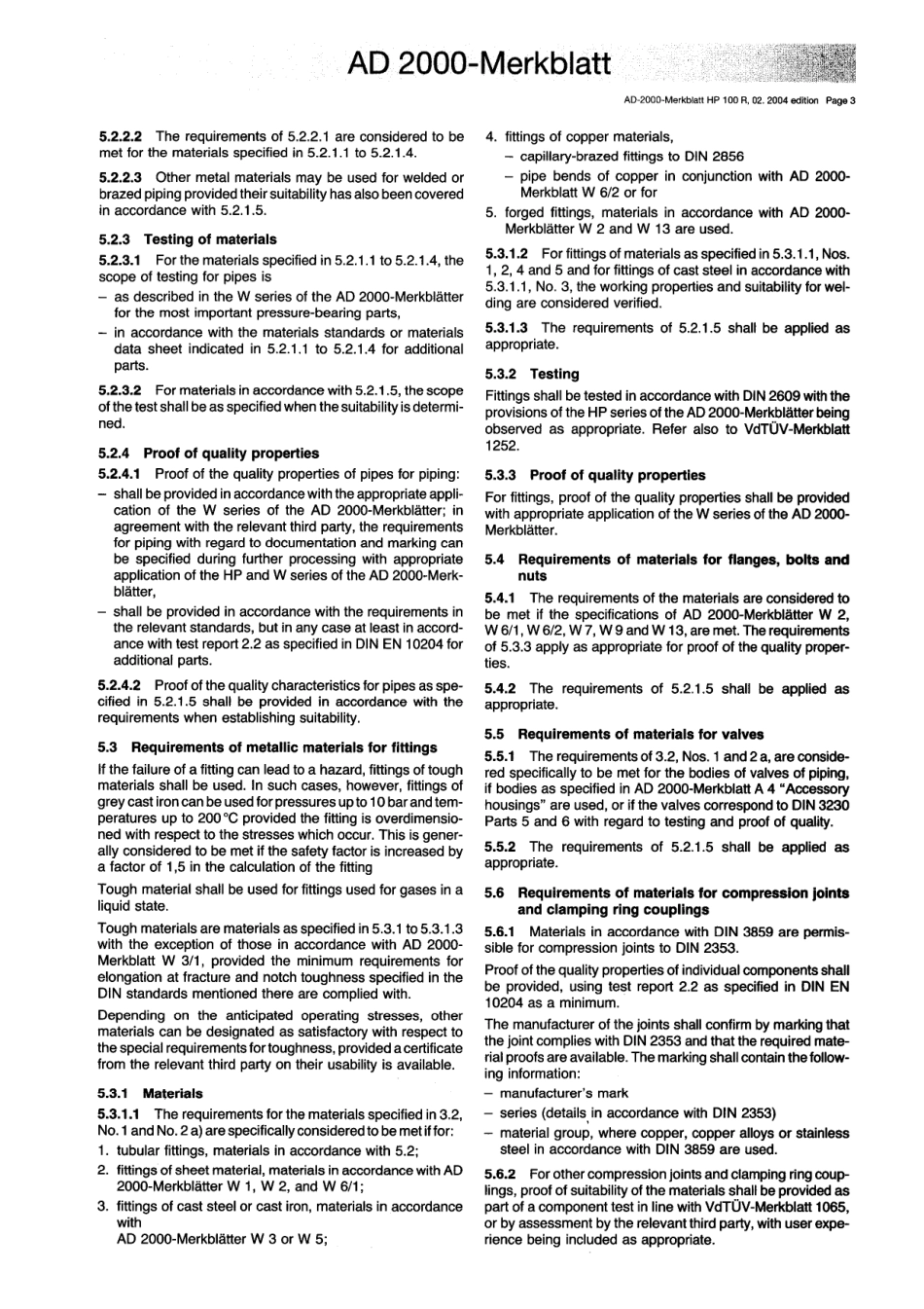 AD 2000-Merkblatt HP 100 R English vom 02-2004.pdf_第3页