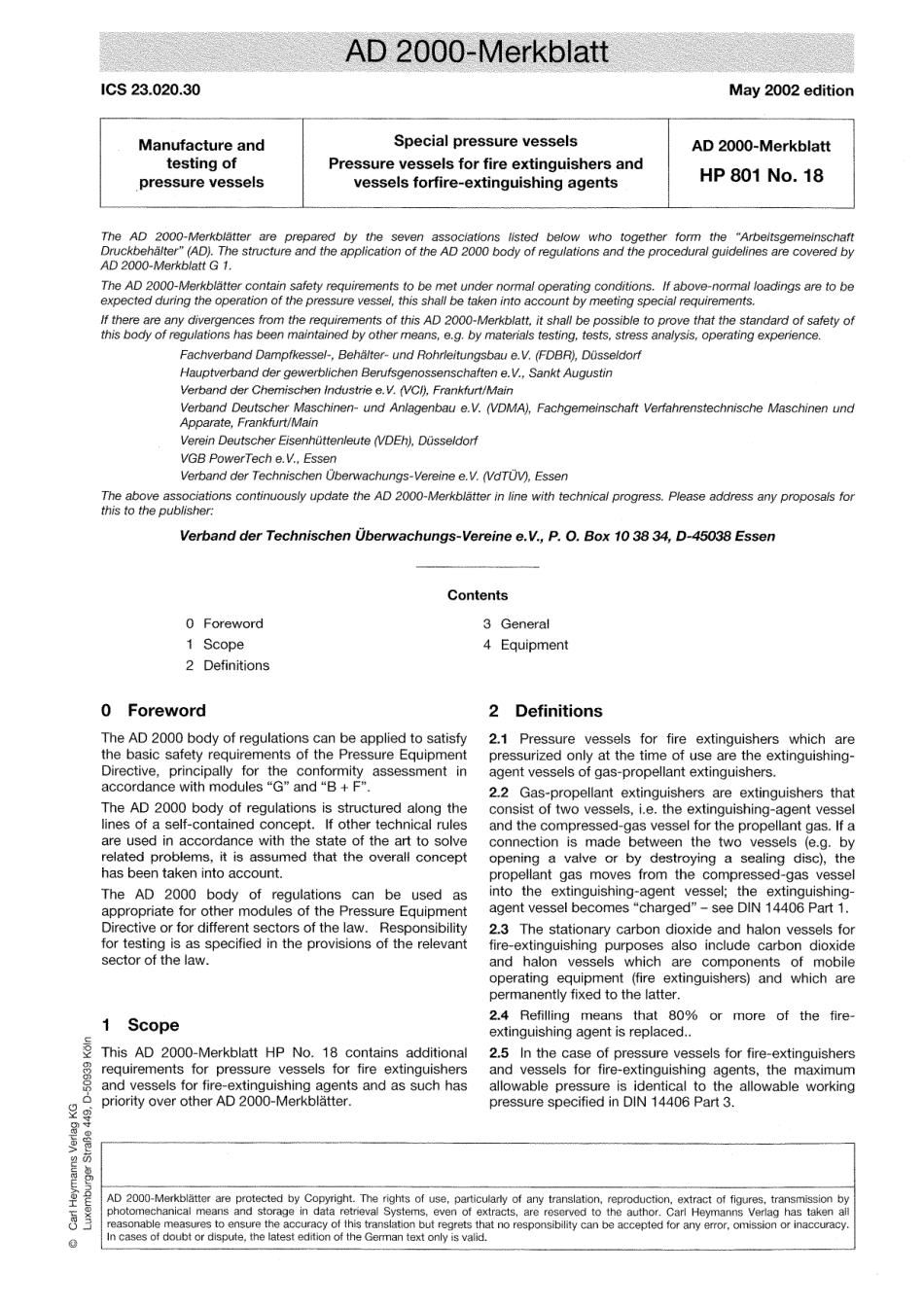 AD 2000-Merkblatt HP 801 No 18 English vom 05-2002.pdf_第1页