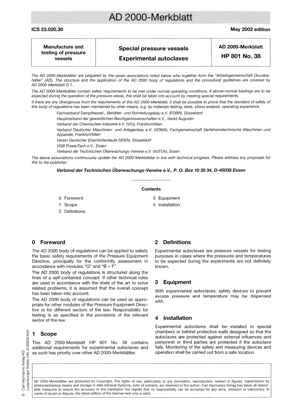 AD 2000-Merkblatt HP 801 No 38 English vom 05-2002.pdf_第1页