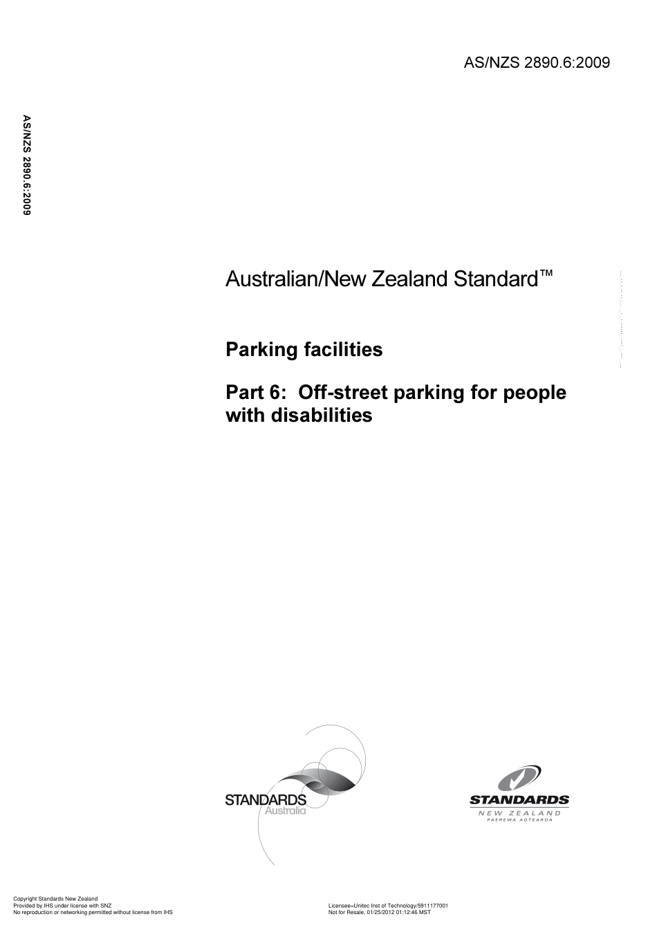 AS NZS 2890.6-2009.pdf_第1页