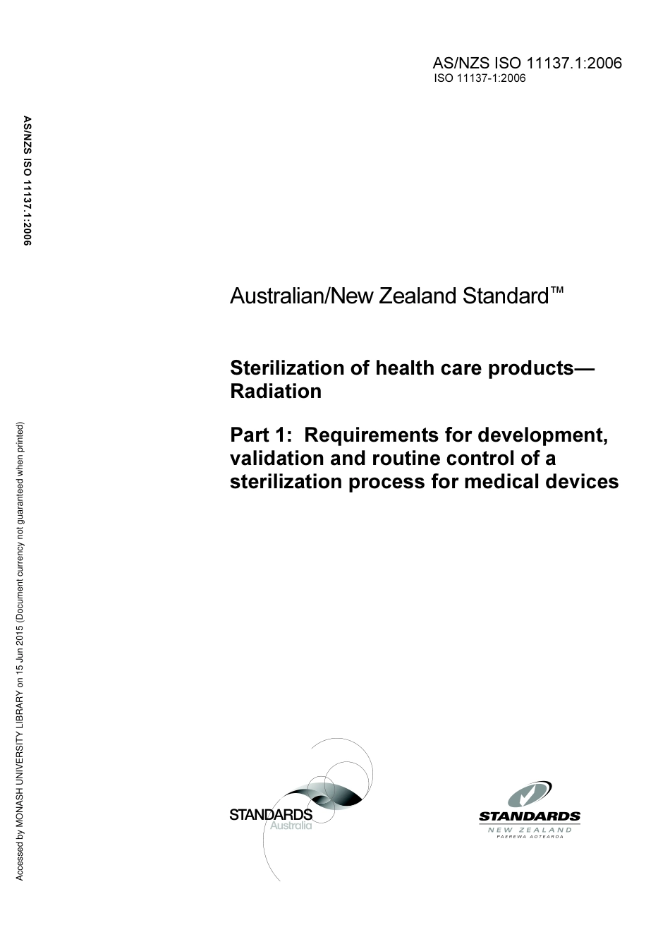 AS NZS ISO 11137.1-2006.pdf_第1页