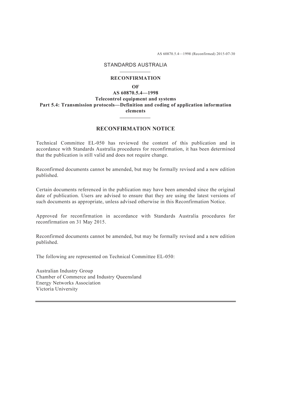 AS 60870.5.4-1998 (2015).pdf_第3页