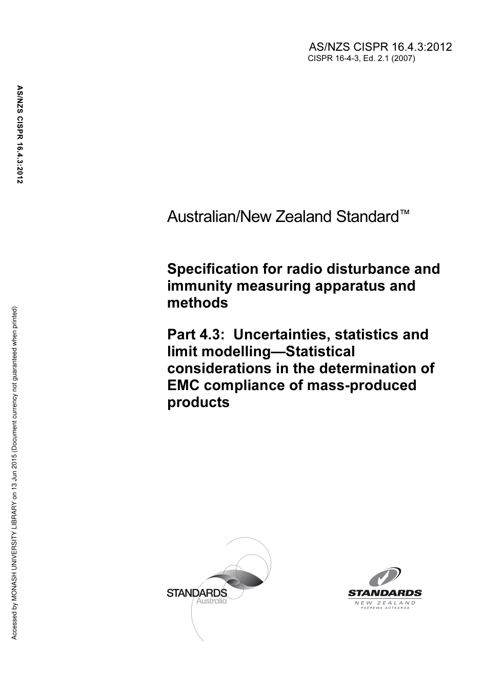 AS NZS CISPR 16.4.3-2012.pdf_第1页