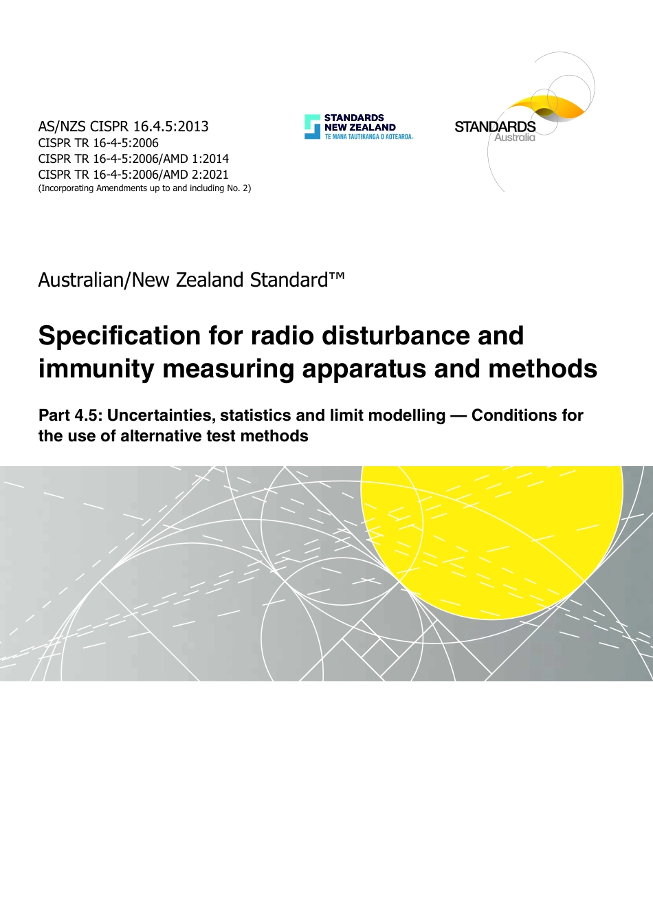 AS NZS CISPR 16.4.5-2013 (2023).pdf_第1页