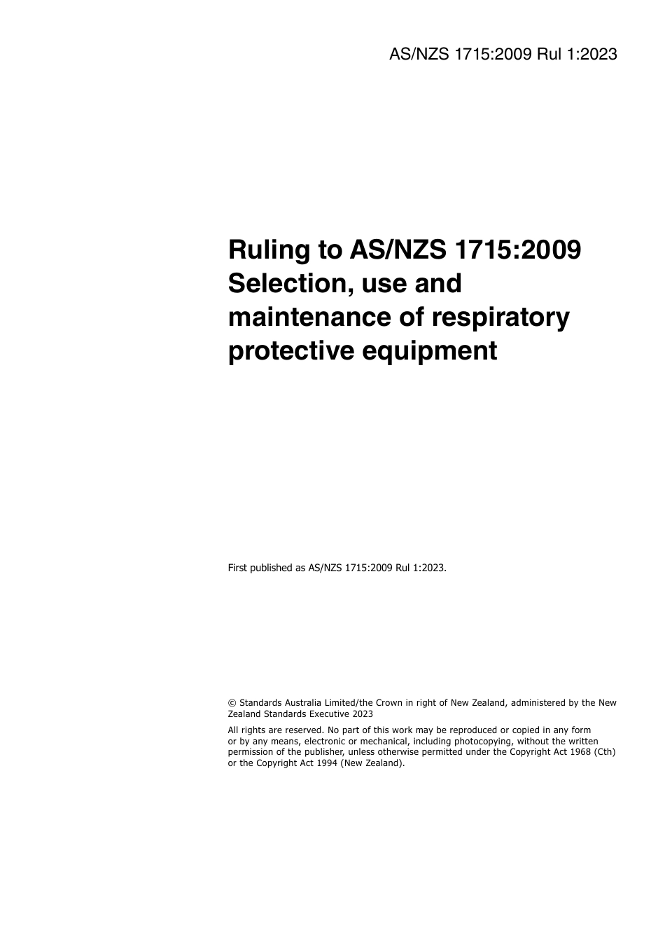 AS NZS 1715-2009 Rul 1-2023.pdf_第3页