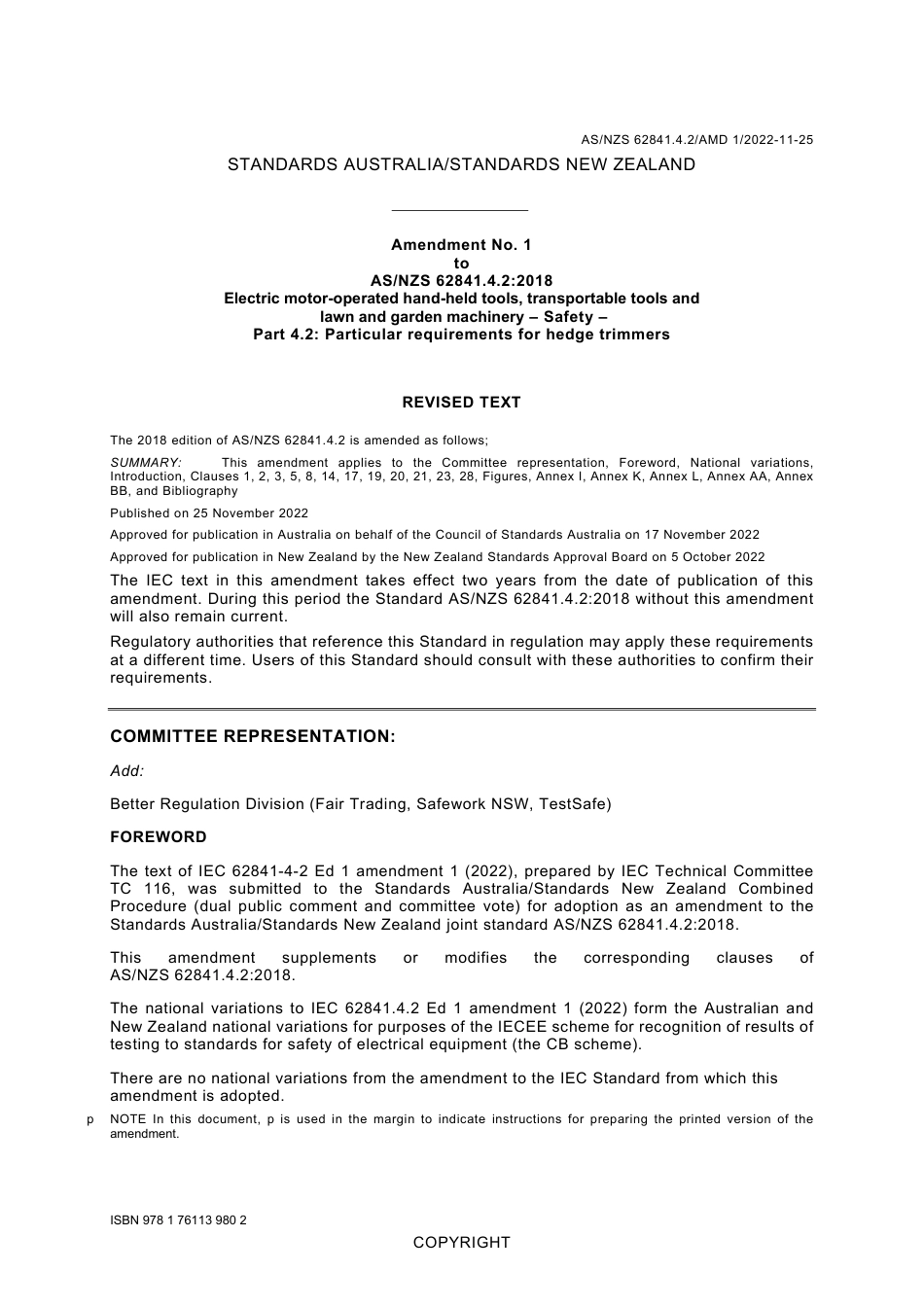 AS NZS 62841.4.2-2018 amd1-2022.pdf_第1页
