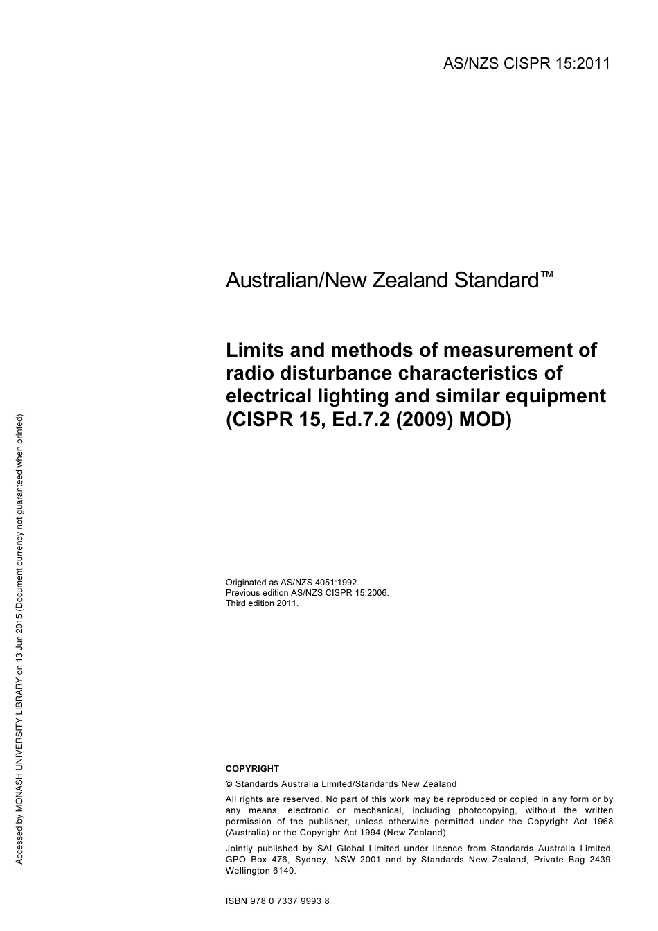 AS NZS CISPR 15-2011.pdf_第3页