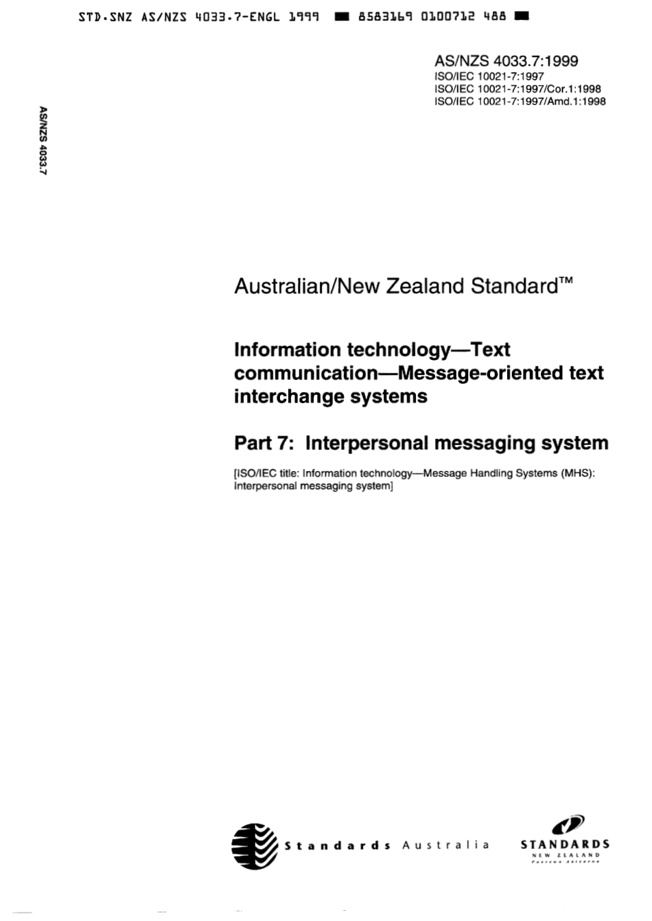 AS NZS 4033.7-1999 scan.pdf_第1页