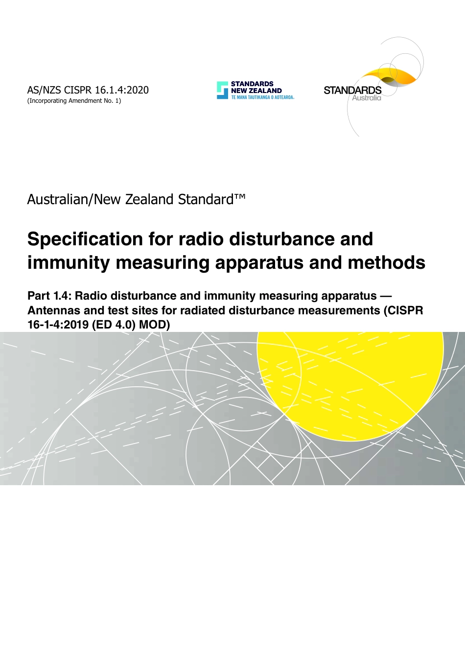 AS NZS CISPR 16.1.4-2020 (2021).pdf_第1页