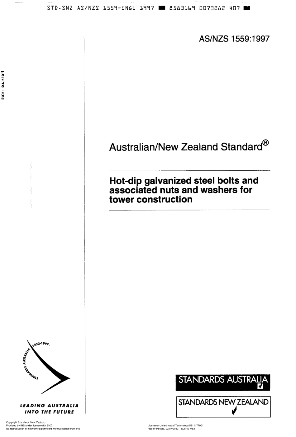 AS NZS 1559-1997 scan.pdf_第1页