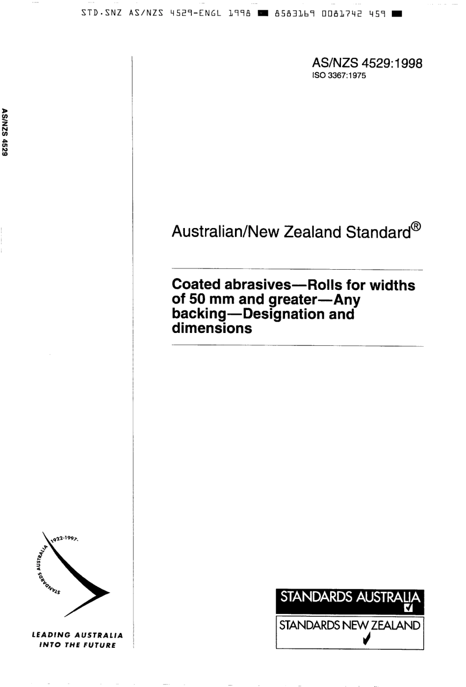 AS NZS 4529-1998 scan.pdf_第1页