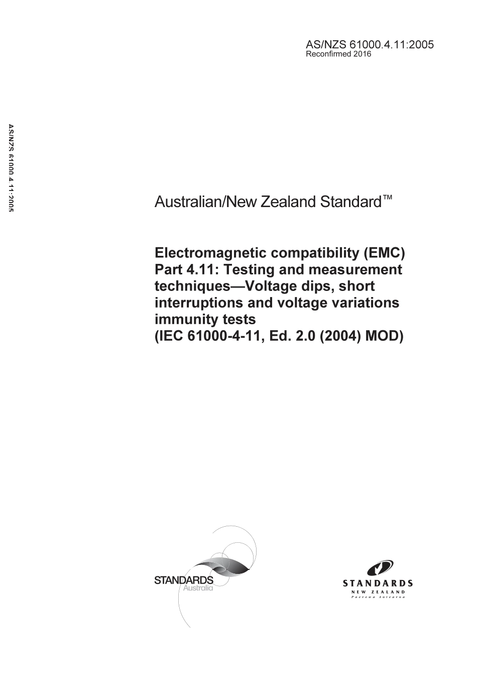 AS NZS 61000.4.11-2005 (2016).pdf_第1页