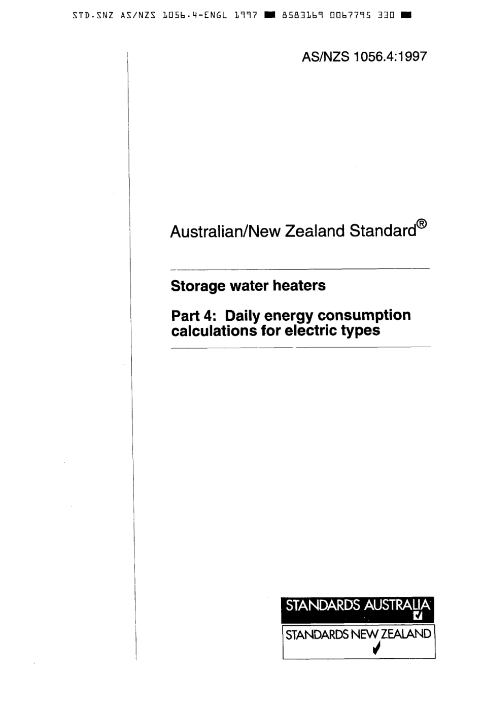 AS NZS 1056.4-1997 scan.pdf_第1页