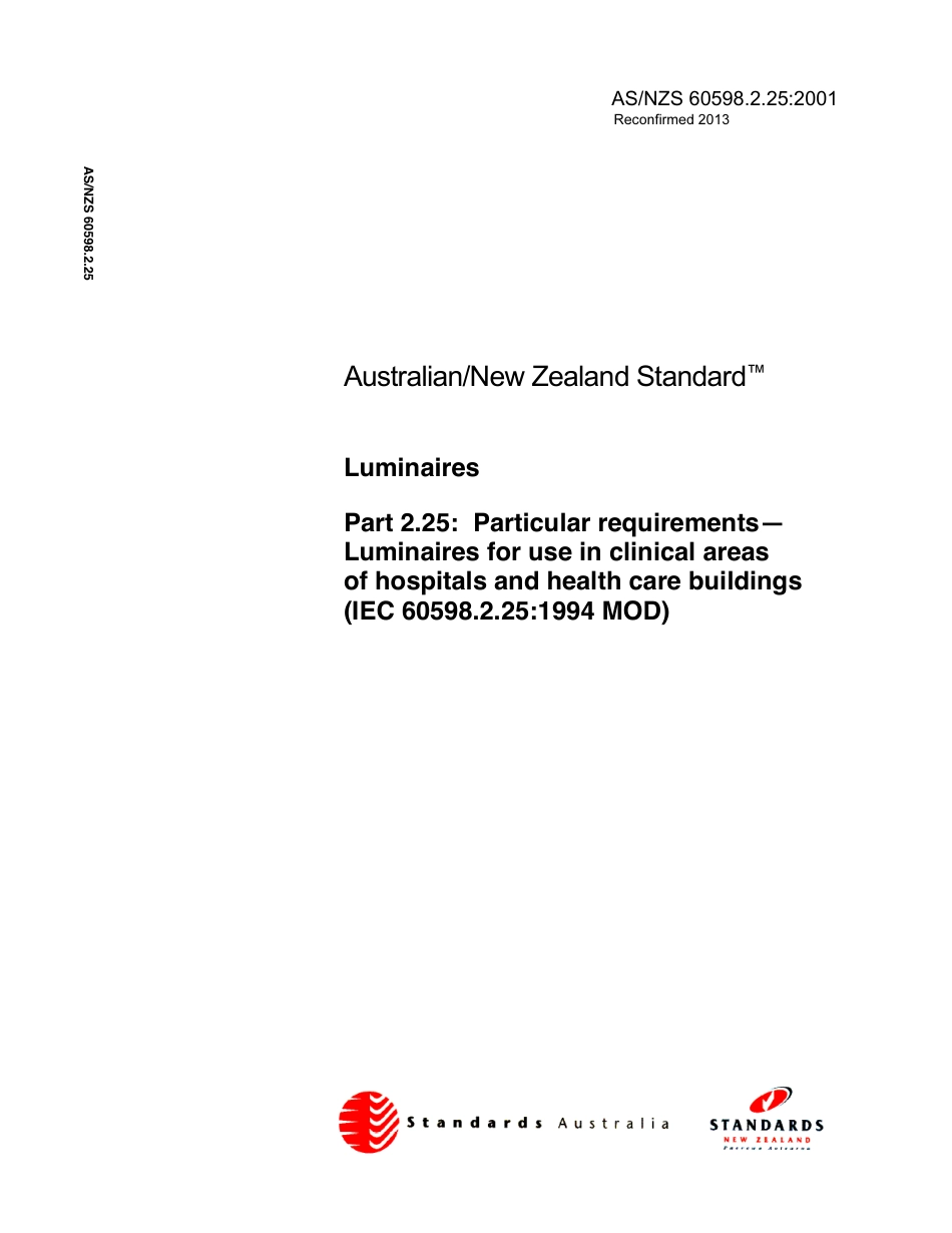 AS NZS 60598.2.25-2001 (2013)  IEC.pdf_第1页