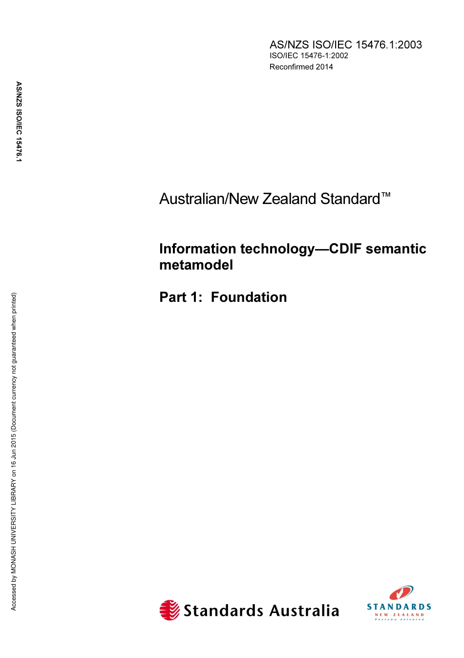 AS NZS ISO IEC 15476.1-2003 (2014).pdf_第1页
