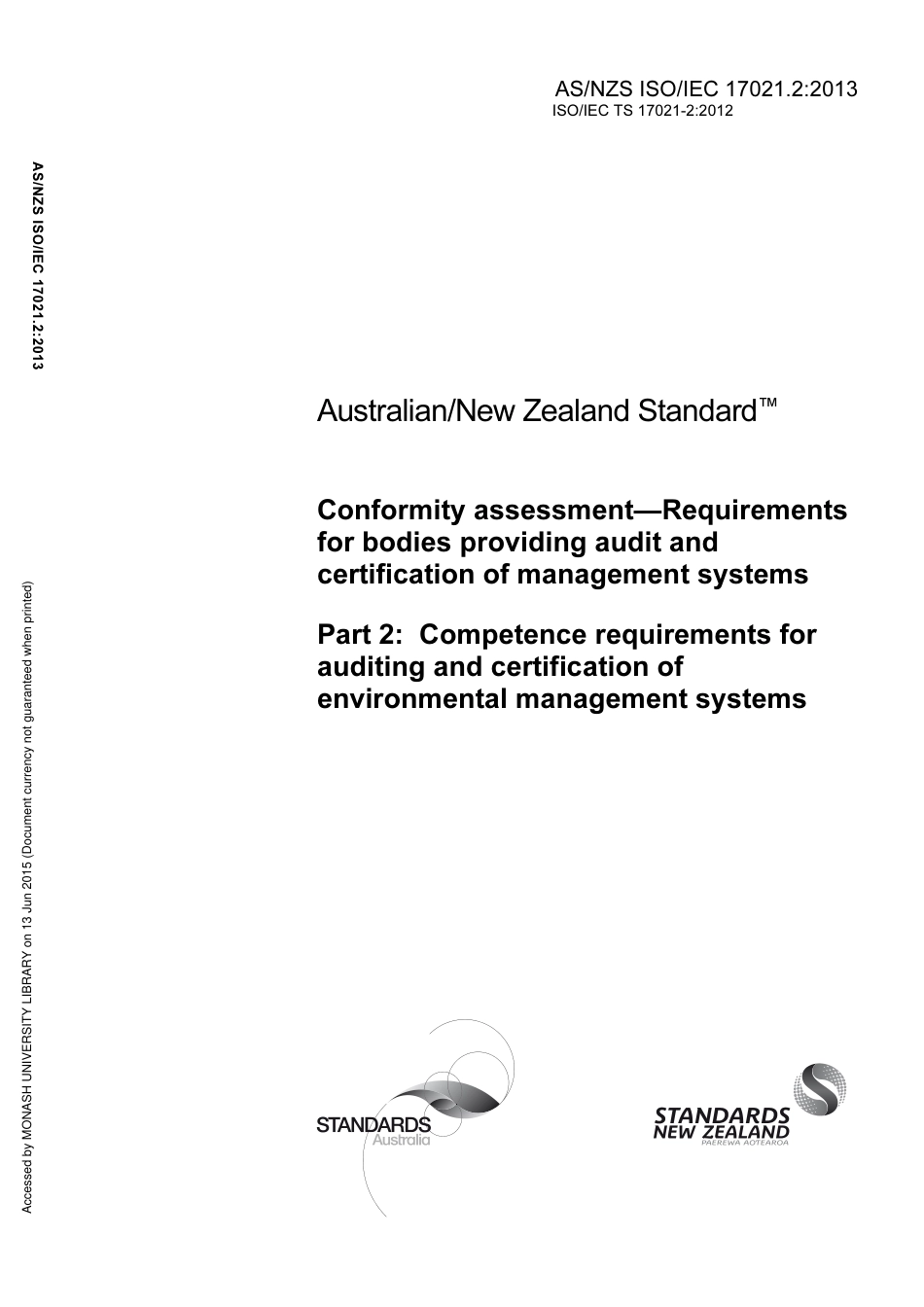 AS NZS ISO IEC 17021.2-2013.pdf_第1页