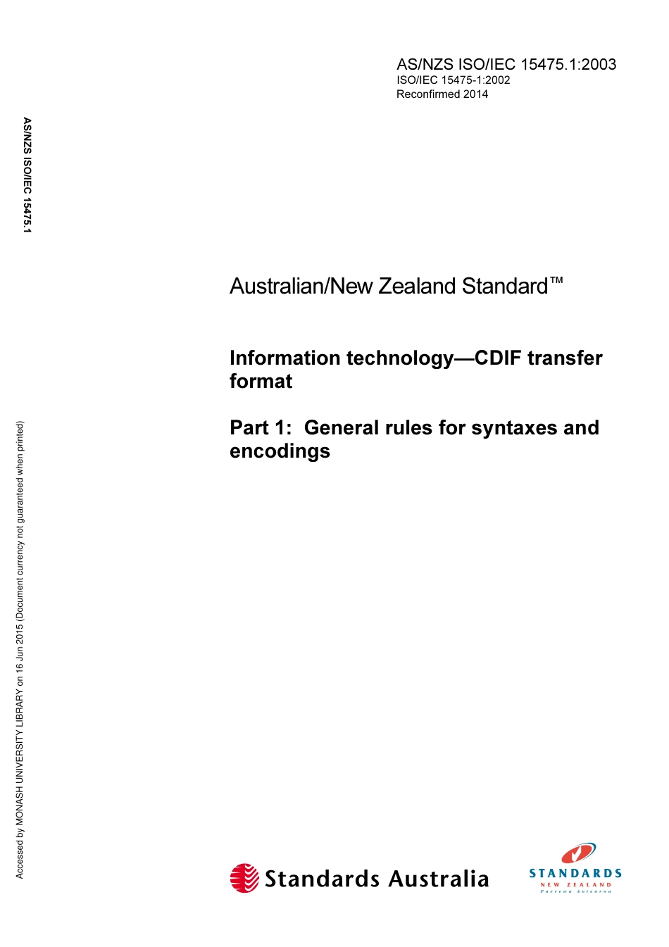 AS NZS ISO IEC 15475.1-2003 (2014).pdf_第1页