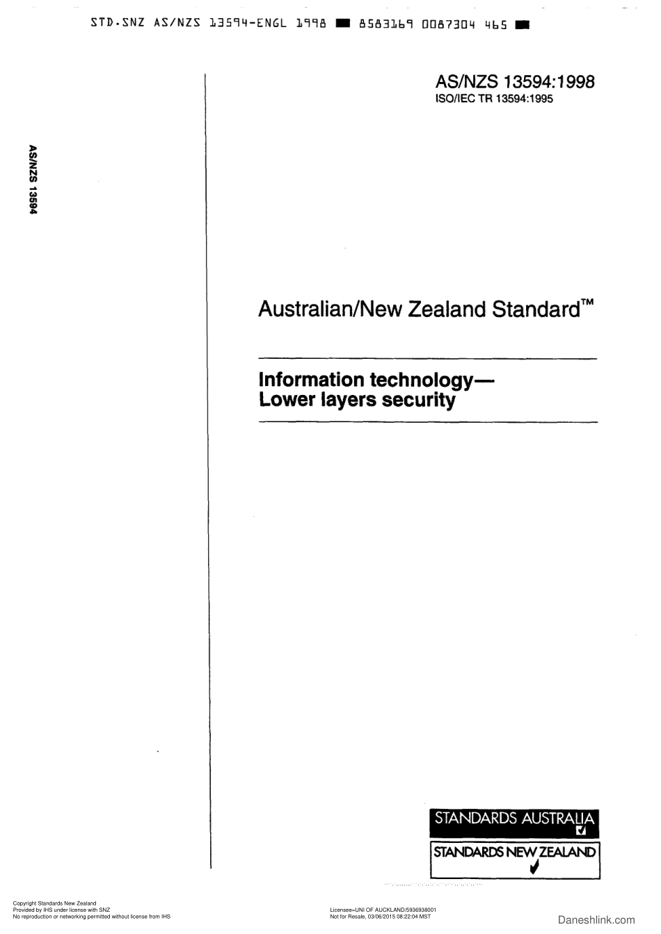 AS NZS 13594-1998 scan.pdf_第1页