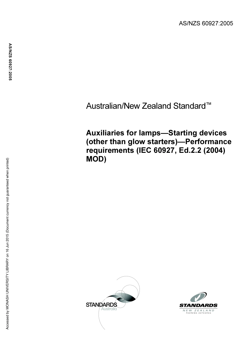 AS NZS 60927-2005.pdf_第1页