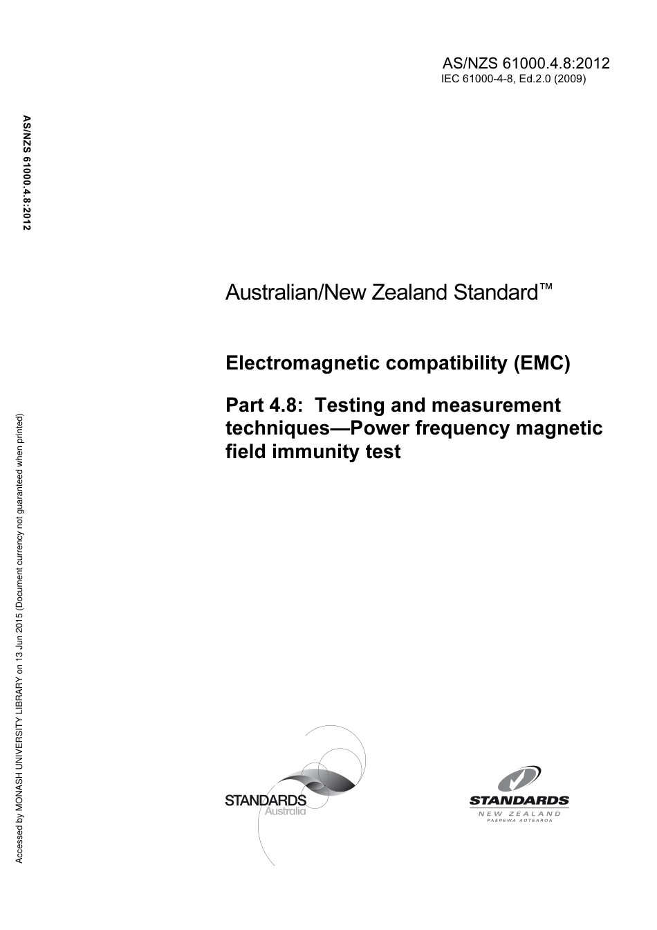 AS NZS 61000.4.8-2012.pdf_第1页