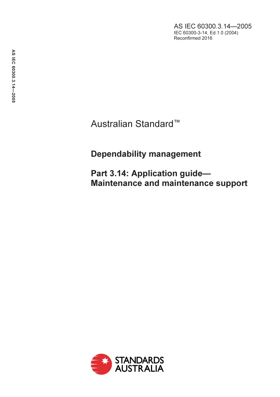 AS IEC 60300.3.14-2005 (2016).pdf_第1页