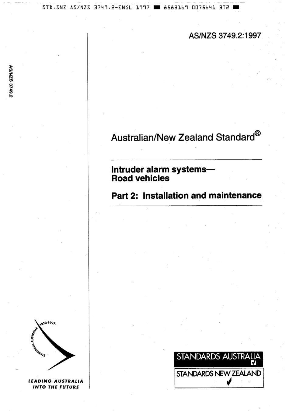 AS NZS 3749.2-1997 scan.pdf_第1页