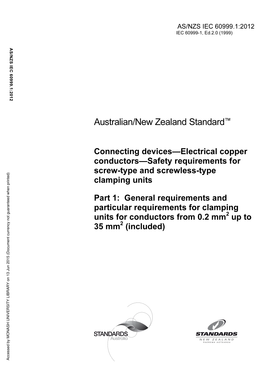 AS NZS IEC 60999.1-2012.pdf_第1页