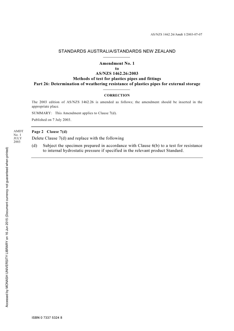 AS NZS 1462.26-2003 amd1-2003.pdf_第1页