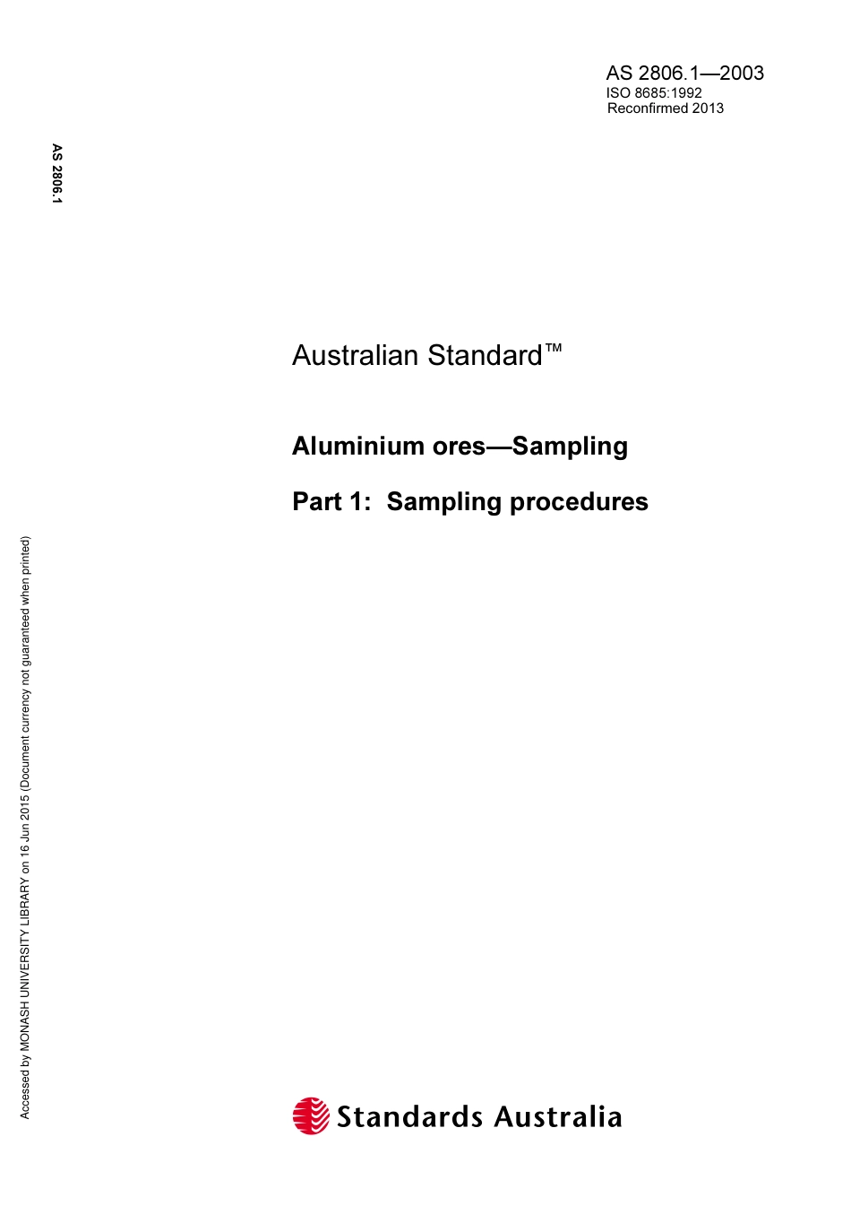 AS 2806.1-2003 (2013).pdf_第1页