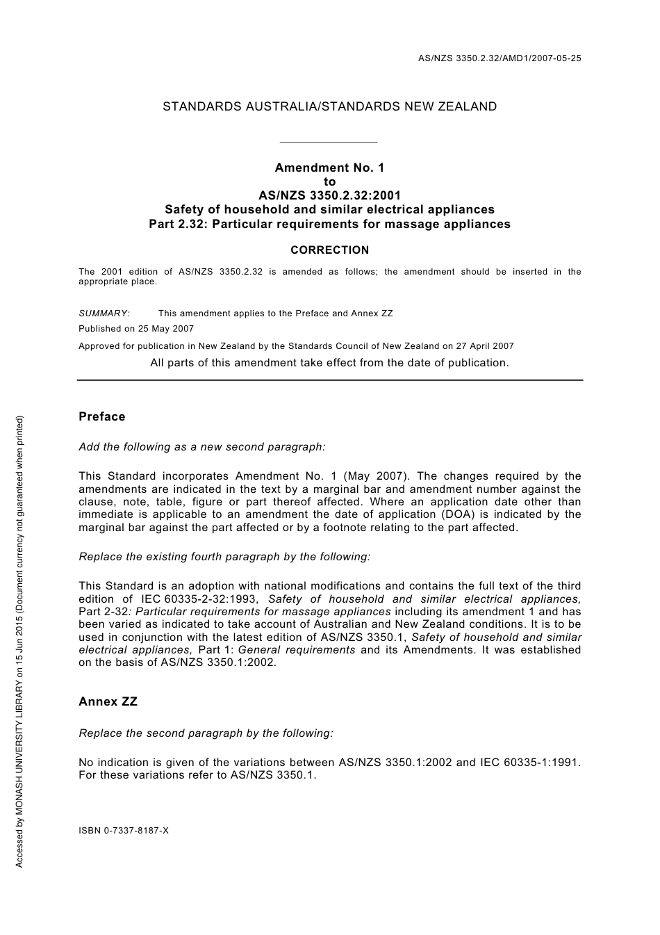 AS NZS 3350.2.32-2001 amd1-2007.pdf_第1页