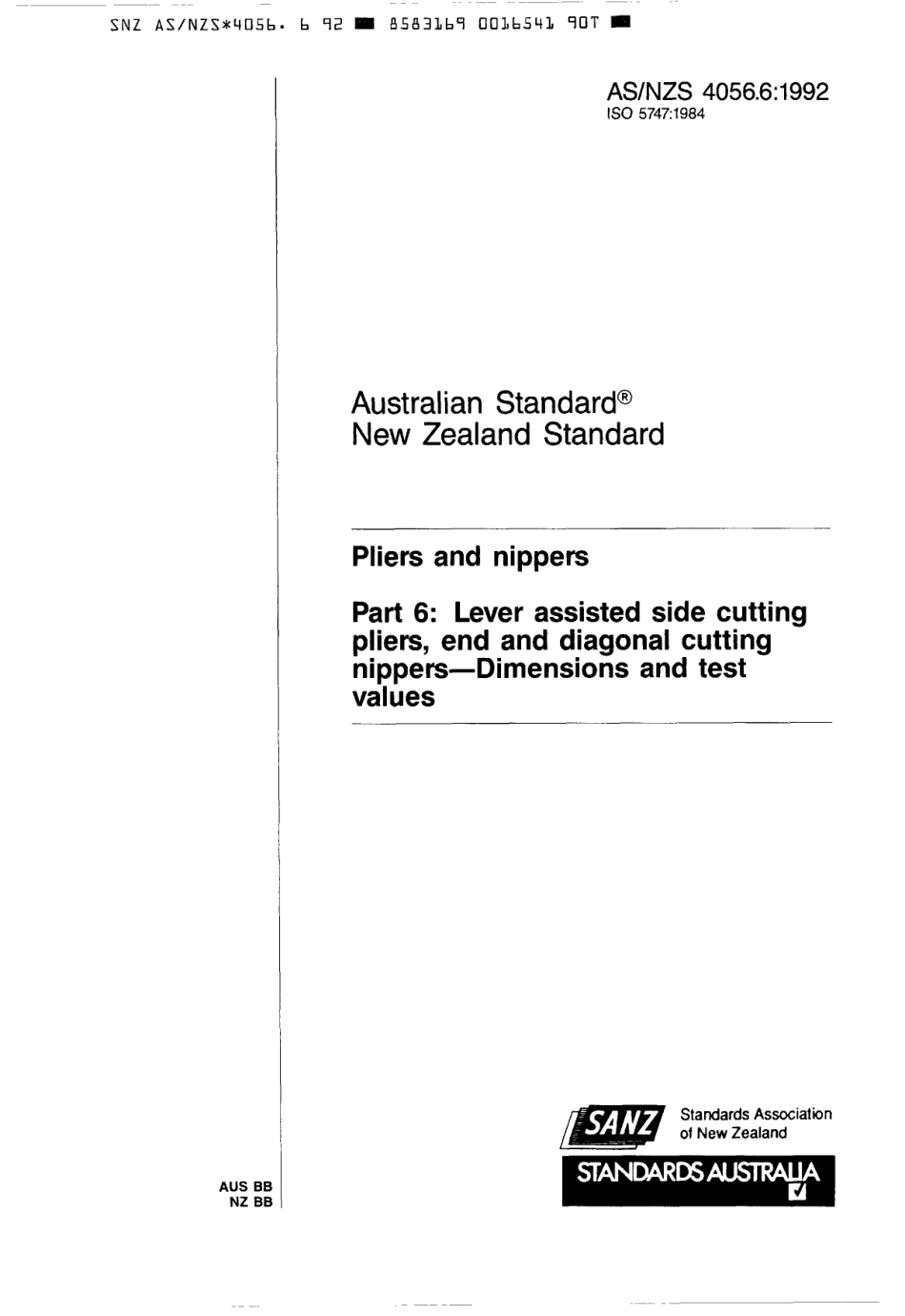 AS NZS 4056.6-1992 scan.pdf_第1页