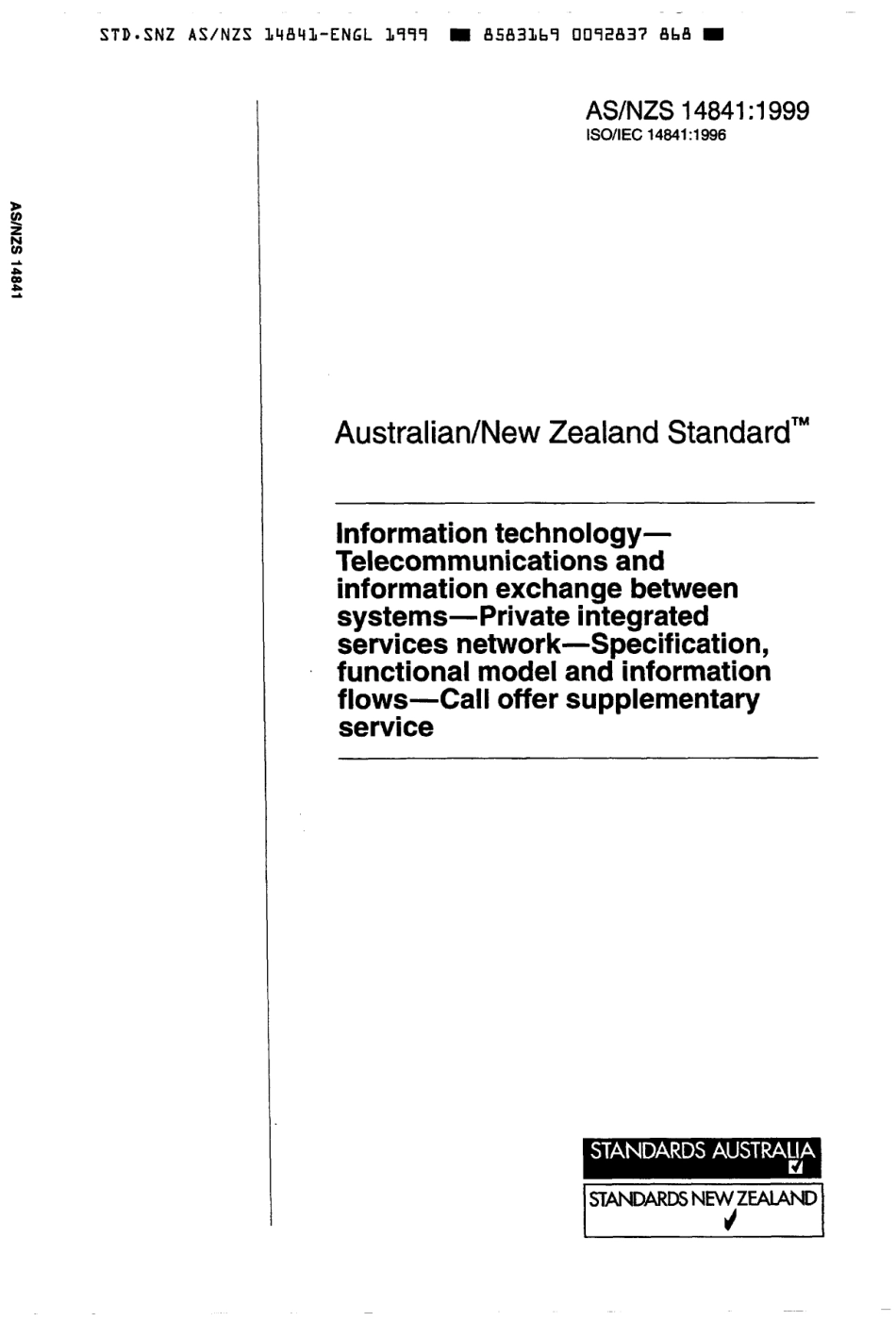 AS NZS 14841-1999 scan.pdf_第1页