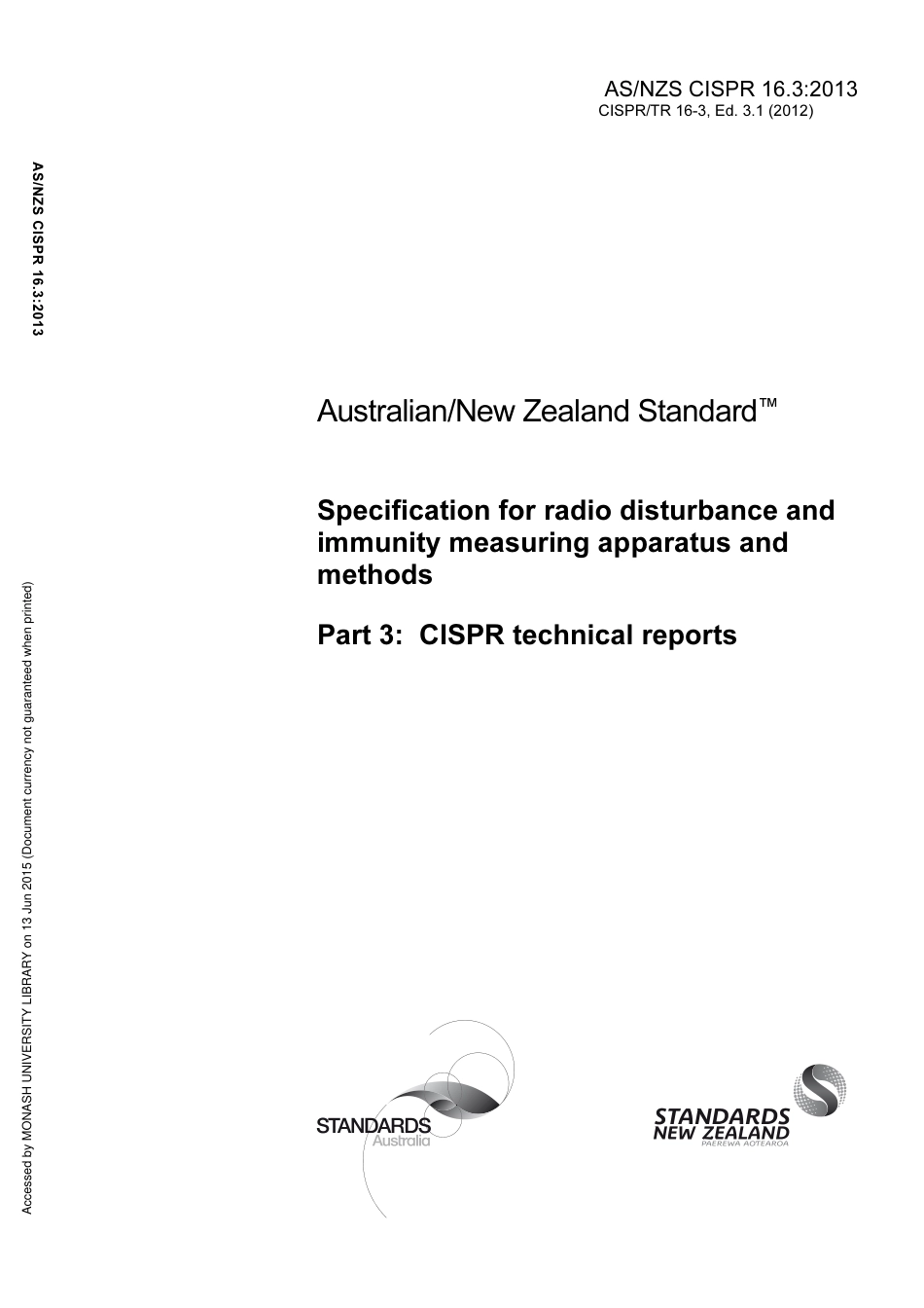 AS NZS CISPR 16.3-2013.pdf_第1页