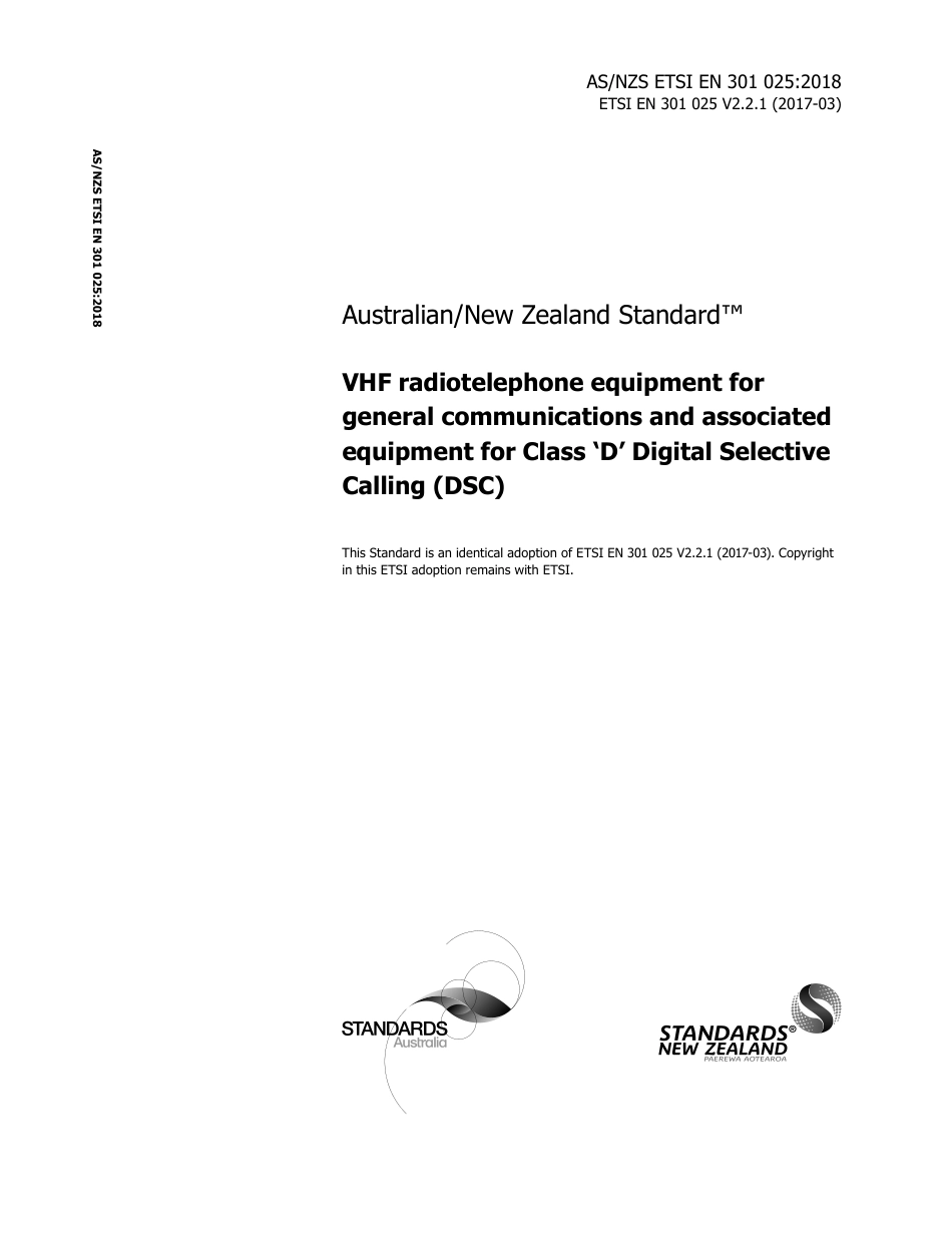 AS NZS ETSI EN 301 025-2018.pdf_第1页