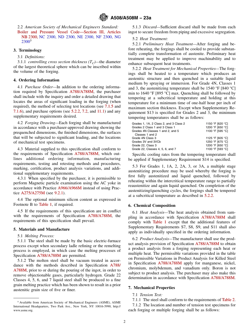 ASTM A508 - A 508M - 23a.pdf_第2页