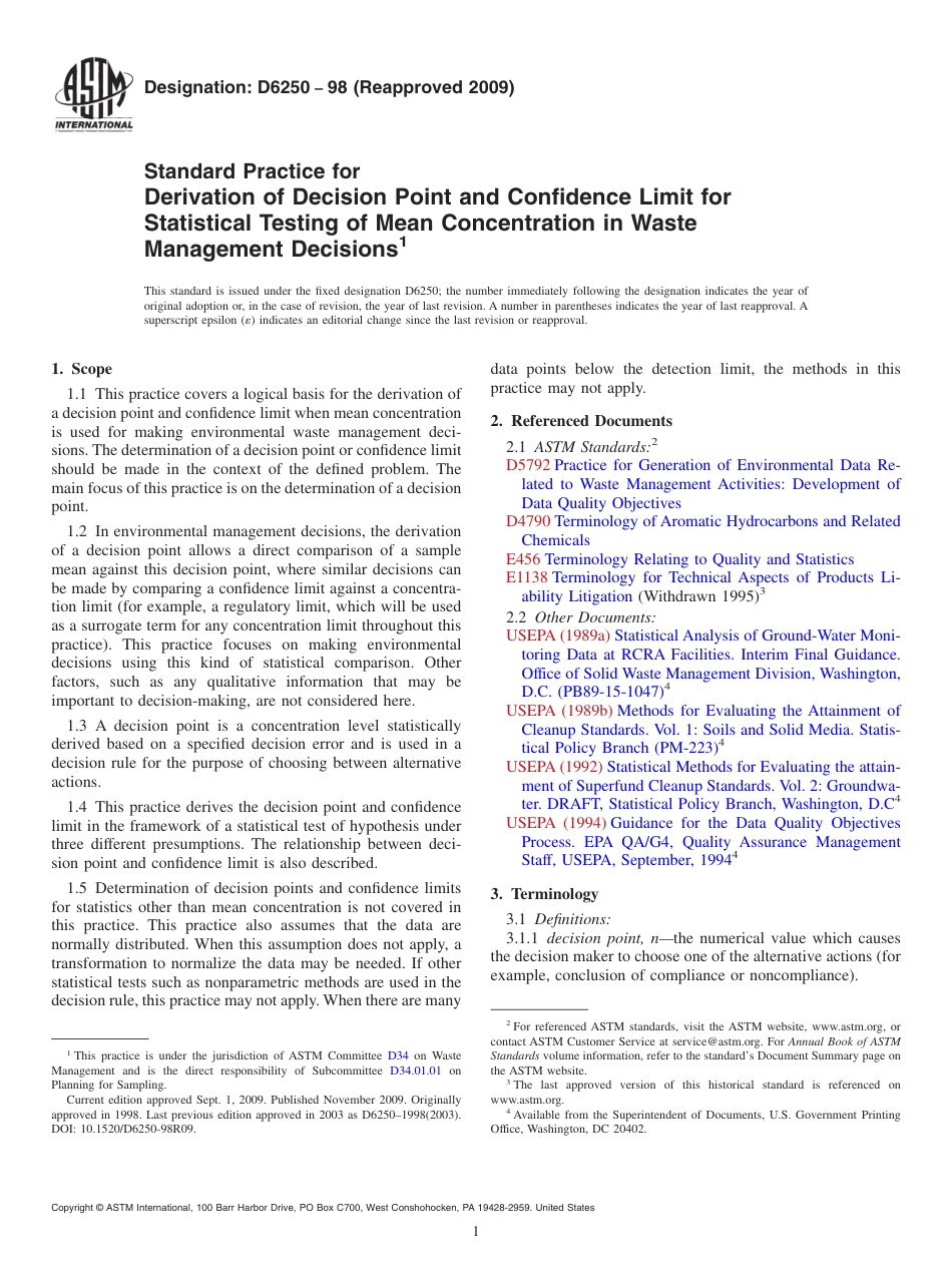 ASTM D6250 - 98 (2009).pdf_第1页
