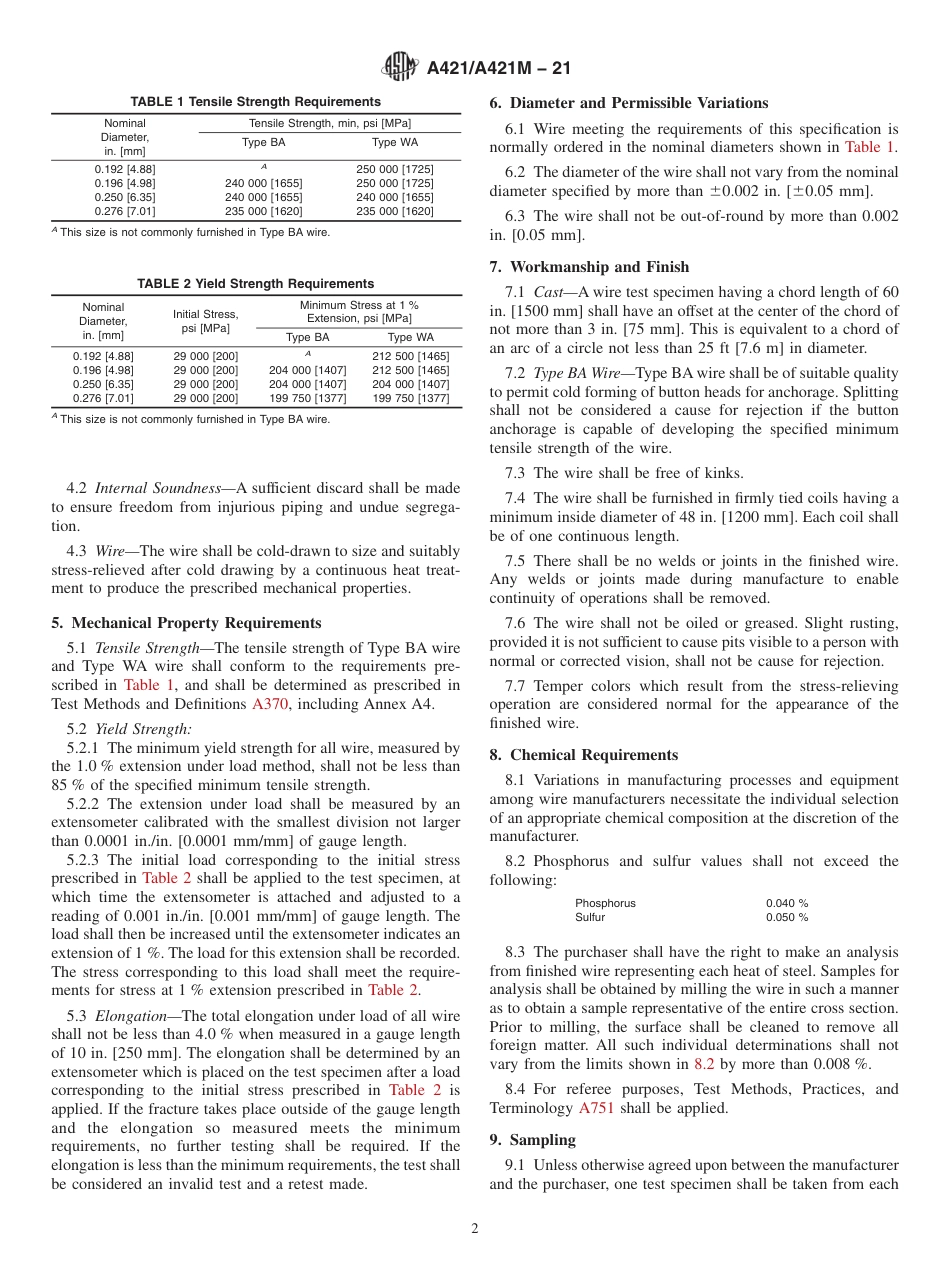 ASTM A421 - A 421M - 21.pdf_第2页