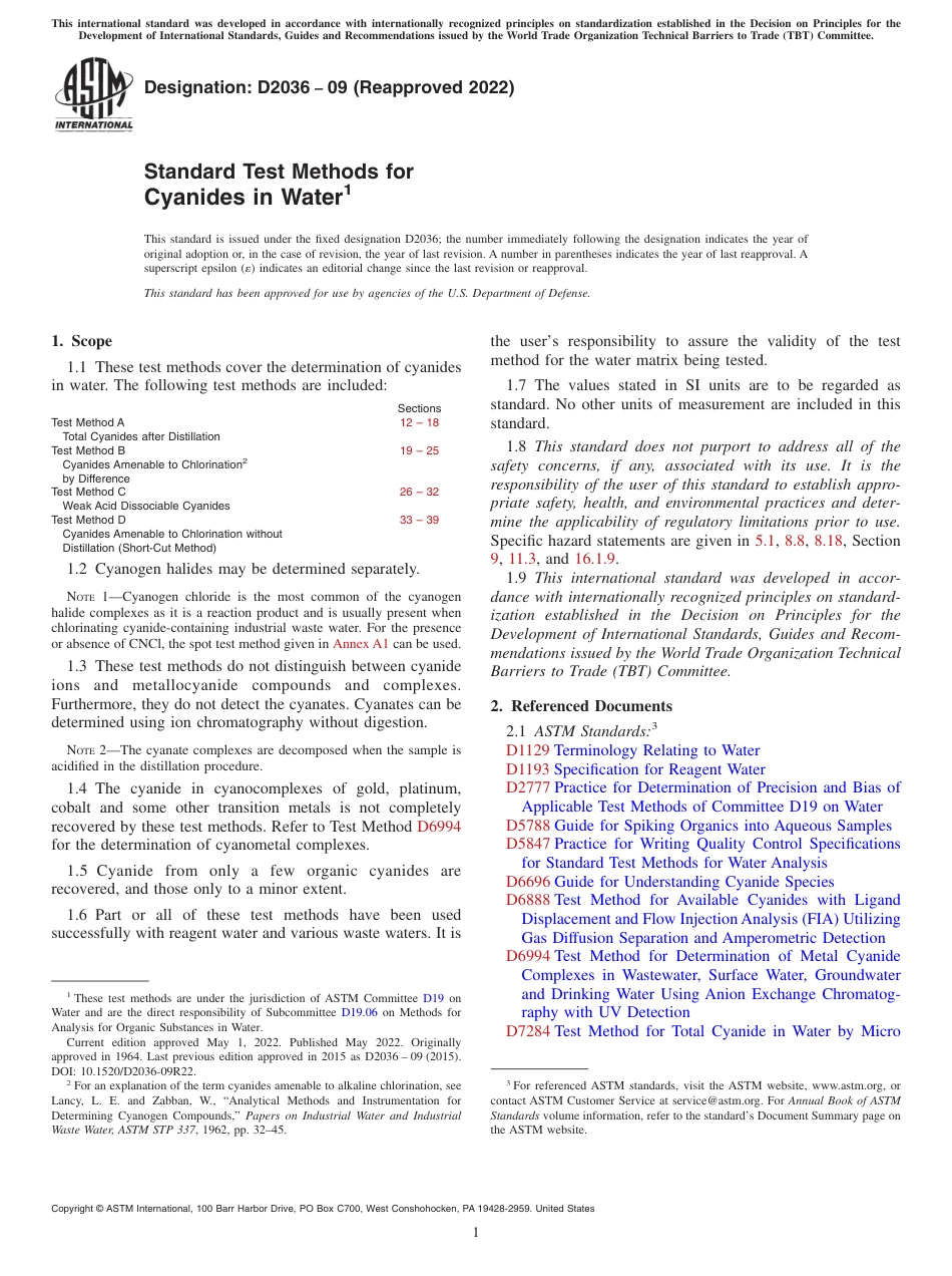 ASTM D2036 - 09 (2022).pdf_第1页