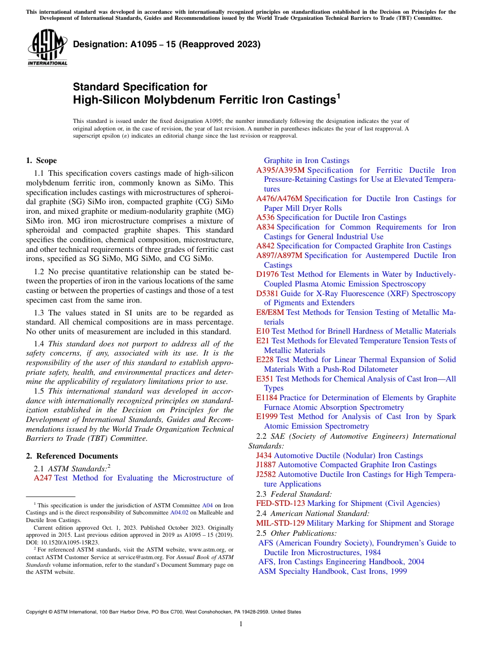 ASTM A1095 - 15 (2023).pdf_第1页