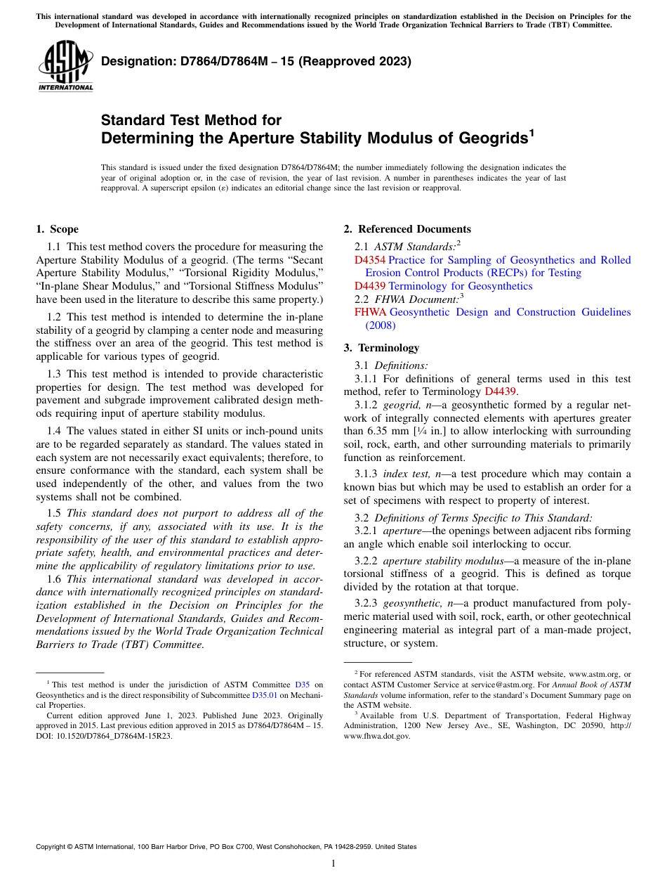ASTM D7864 - D 7864M - 15 (2023).pdf_第1页
