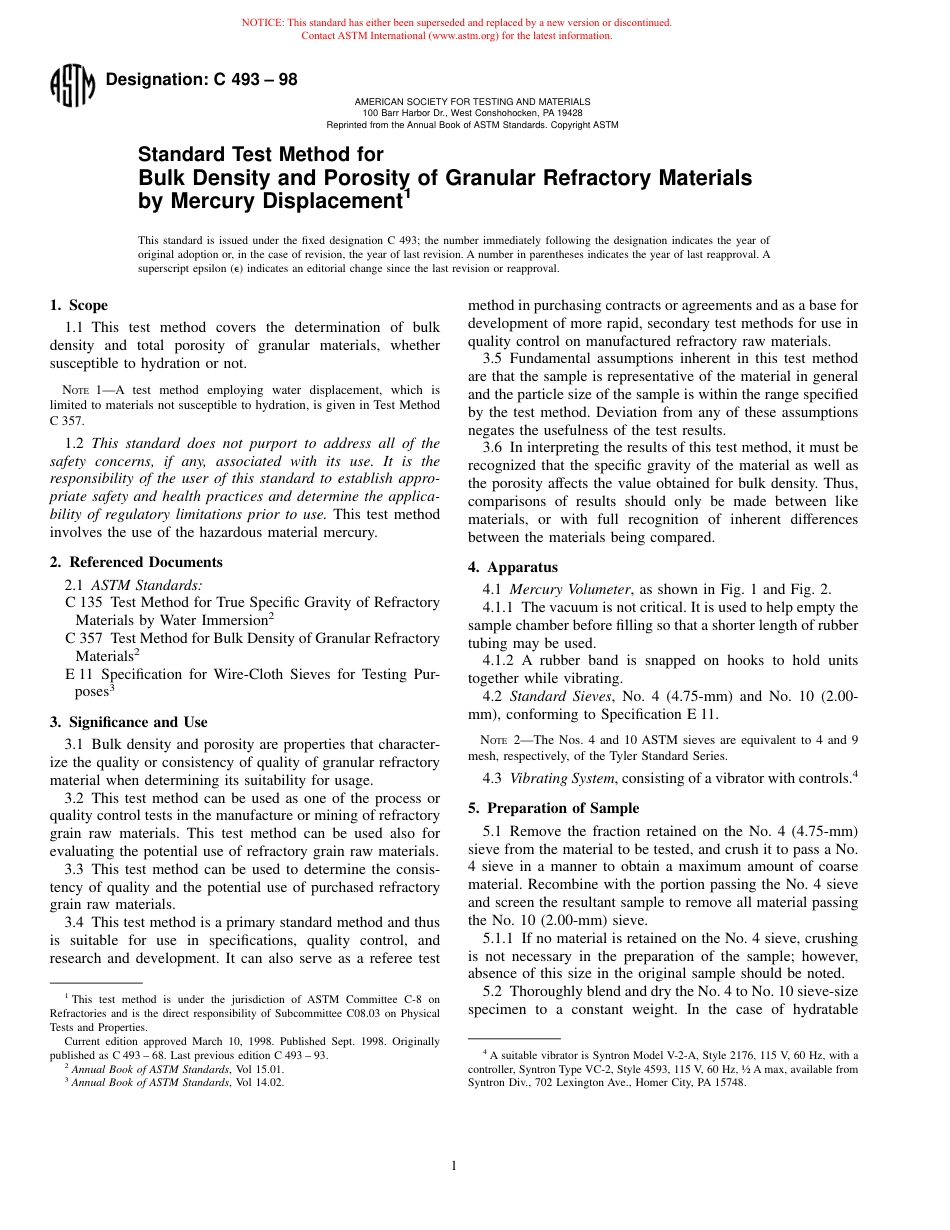ASTM C493 - 98.pdf_第1页